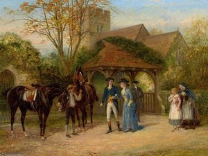 A Visit To The Church — Heywood Hardy