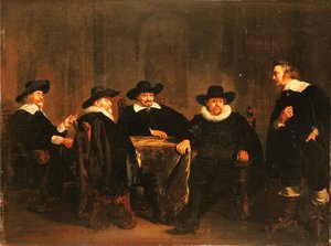 The Four Burgomasters Of Amsterdam Learning Of The Arrival Of Maria De’ Medici On 1 September 1638 — Томас Де Кейзер