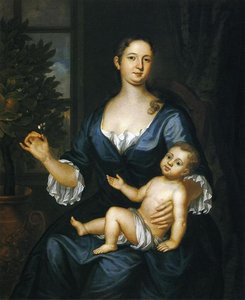Mrs. Francis Brinley And Son Francis — John Smibert