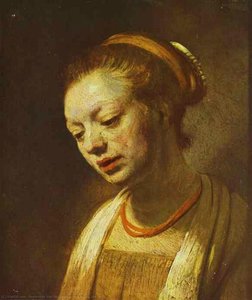 Portret Mlade Deklice — Rembrandt