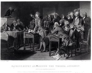 Patrick Henry Addressing The Virginia Assembly — Alonzo Chappel