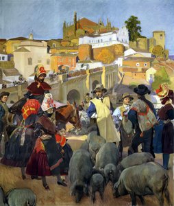 Extremadura, The Market — Joaquín Sorolla Y Bastida
