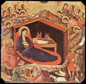 La Maestà. La Natividad — Duccio Di Buoninsegna
