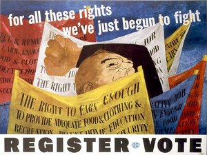 Poster For Congress Of Industrial Rights — Benjamin Shahn