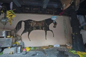 Mural Of Horse By C Raja Raja Varma — Raja Ravi Varma