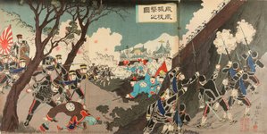 Illustration Of The Attack On The Hōōjyo (hōōjyo Kogeki No Zu) — Watanabe Nobukazu