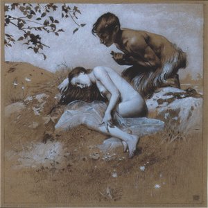 Reproduction Template For The Leaf For Gerlach's Love Allegories. New Series, Plate 35 — Koloman Moser