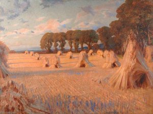 Corn Stooks, Farnham — William Herbert Allen