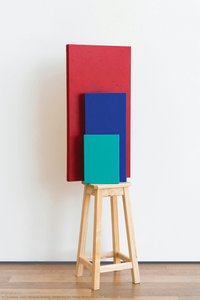 Pedestal For Three Monochromes (malevich & Duchamp) — Horacio Zabala