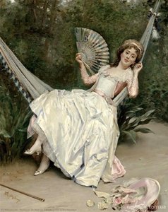 Girl In The Hammock — Raimundo De Madrazo Y Garreta