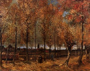 Lane With Poplars — Vincent Van Gogh