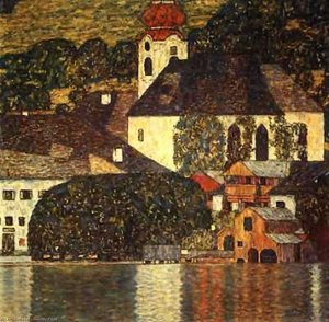 Igreja Em Unterach Na Attersee — Gustav Klimt