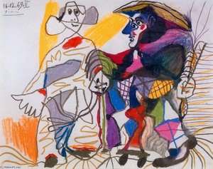 Pierrot Und Harlekin — Pablo Picasso