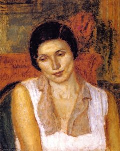 Portrait Of A Woman (with Cactus) (study) — Frederick Carl Frieseke