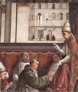 Conferma Della Regola (dettaglio) — Domenico Ghirlandaio