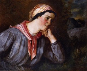 Peasant Wearing Madras — Gustave Courbet