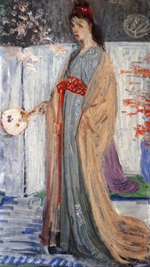 Sketch For ''rose And Silver. La Princesse Du Pays De La Porcelaine'' — James Abbott Mcneill Whistler