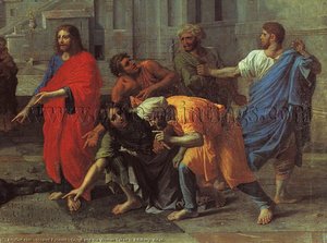 Kristus Ja Häätönainen Yksityiskohtaisesti — Nicolas Poussin