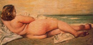 Nude Woman On The Beach — Giorgio De Chirico