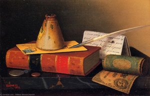 Still Life: Writing Table — William Michael Harnett