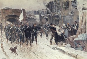 The Entrance Into Belfort Of The German Commander — Alphonse De Neuville