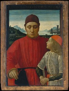 Francesco Sassetti (1421–1490) And His Son Teodoro — Domeniko Đirlandajo