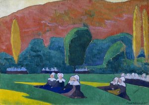 Breton Women At Prayer — Émile Bernard