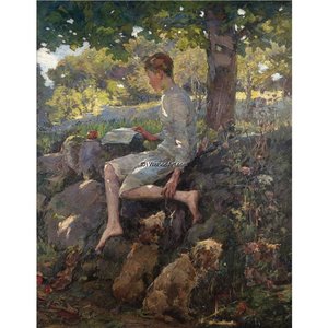 The Half Holiday, Alec Home From School — Elizabeth Adela Stanhope Forbes