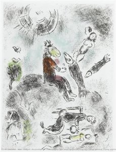 Ilustración Para La Obra De Luis Aragon “quien Dice Cosas Sin Decir Nada” — Marc Chagall