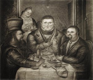 Diner Avec Ingres Et Piero Della Francesca — Fernando Botero