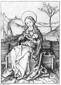 Madonna On The Turf Bench — Martin Schongauer