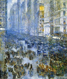 Fifth Avenue In Winter — Frederick Childe Hassam