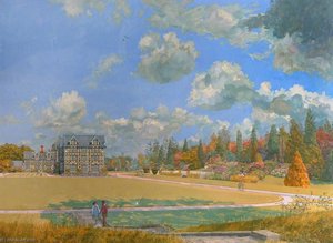 Gregynog – Early Summer Light (buzzard Fellows) — Francis Hewlett