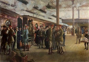 The Staff Train At Charing Cross Station — Alfred Robert Hayward