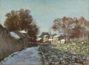 Snow At Argenteuil (neige À Argenteuil) — Claude Monet