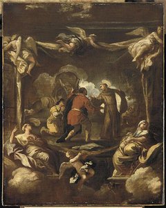 Saint Antoine De Padoue Et Le Miracle Du Char — Luca Giordano