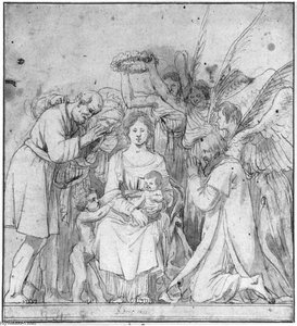 Madonna With Angels And Shepherds — Σαλομών Ντε Βραϊ