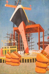 Ship Building — Edward Alexander Wadsworth