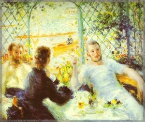 Das Picknick Auf Dem Segelboot — Pierre-auguste Renoir