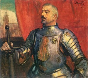 Portret Erazma Barącza — Leon Wyczółkowski