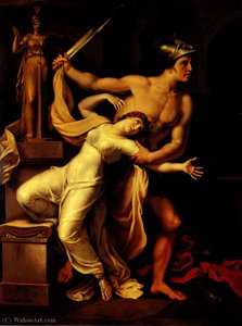 Ajax And Cassandra — Johann Heinrich Wilhelm Tischbein (goethe Tischbein)