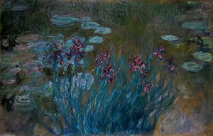 Irises And Water-lilies — Claude Monet