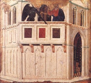 Tentazione Nel Tempio — Duccio Di Buoninsegna