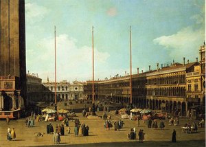 Piazza San Marco, Vista Verso San Geminiano — Giovanni Antonio Canal