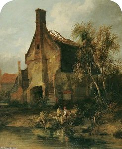 The Gable End Of A Cottage — James Stark