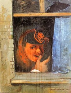 Man Behind The Window (also Known As Self Portrait After Adriaen Van Ostade) — Felix Nussbaum