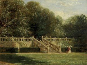 The Garden Terrace At Haddon Hall — David Cox Den Ældre
