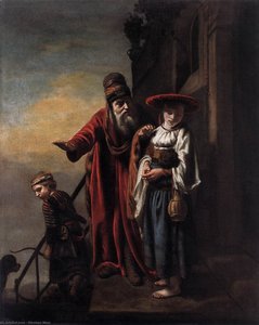 Abraham Dismissing Hagar And Ishmael — Nicolaes Maes