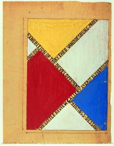 Design For A Poster For An Exhibition At The Little Review Gallery, New York — Theo Van Doesburg