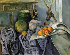 Natură Statică Cu Un Ghiveci De Ghimbir Și Vinete — Paul Cézanne